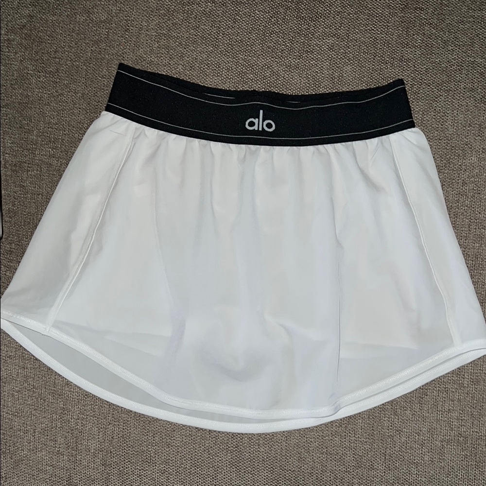 Alo White Athletic Skirt